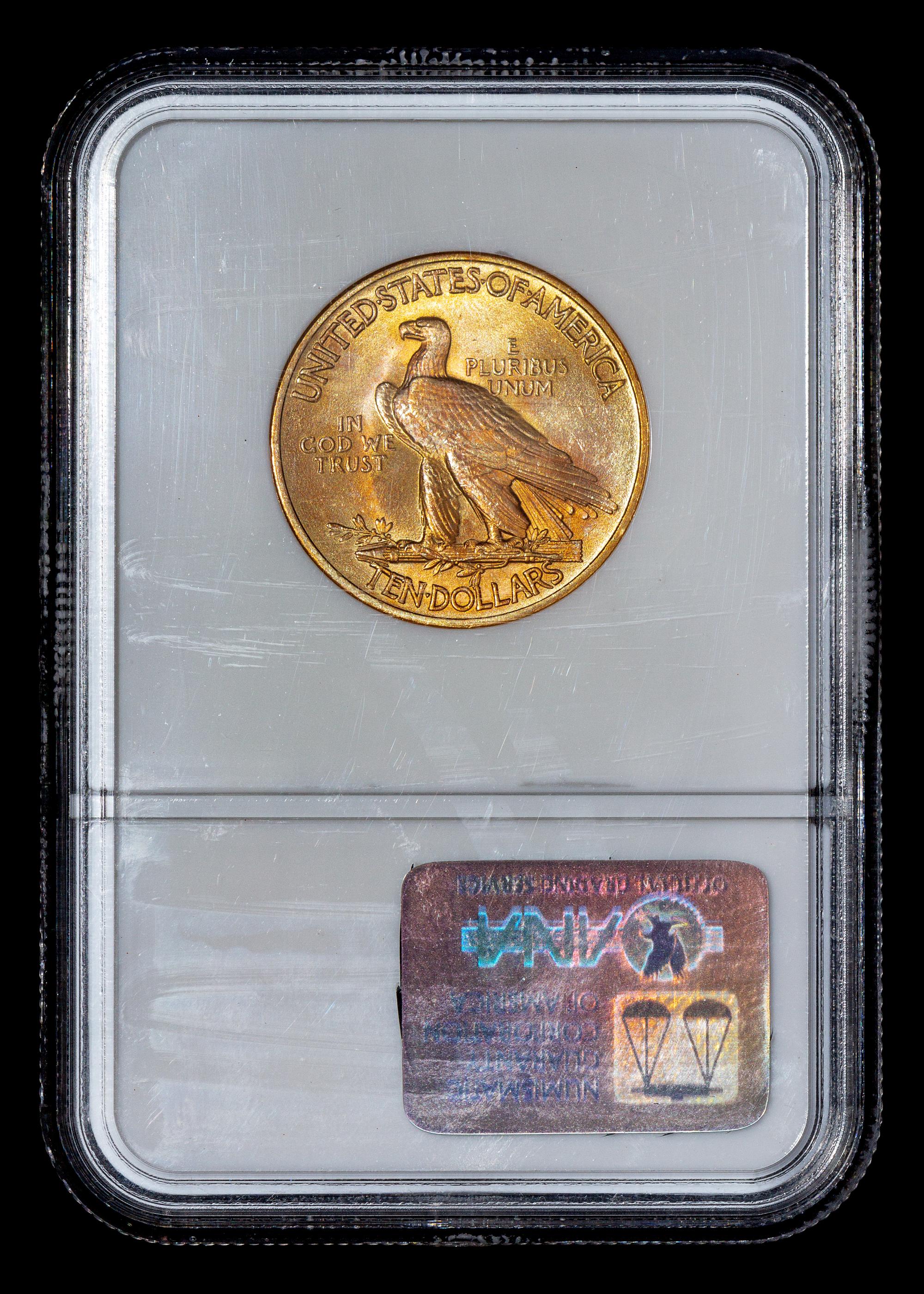 A 1932 Indian Head Gold $10 Coin (NGC MS65)