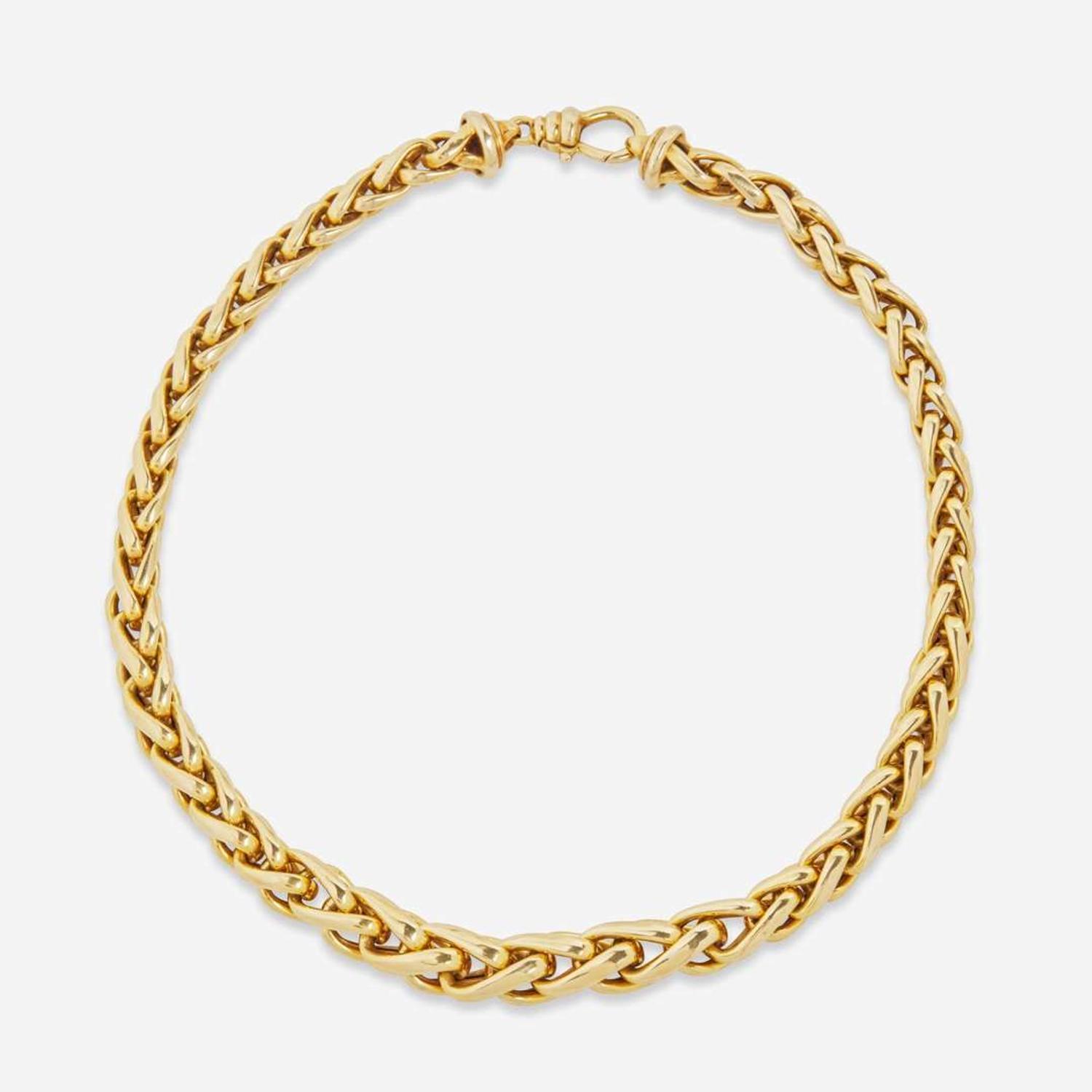 A 14K Yellow Gold Necklace