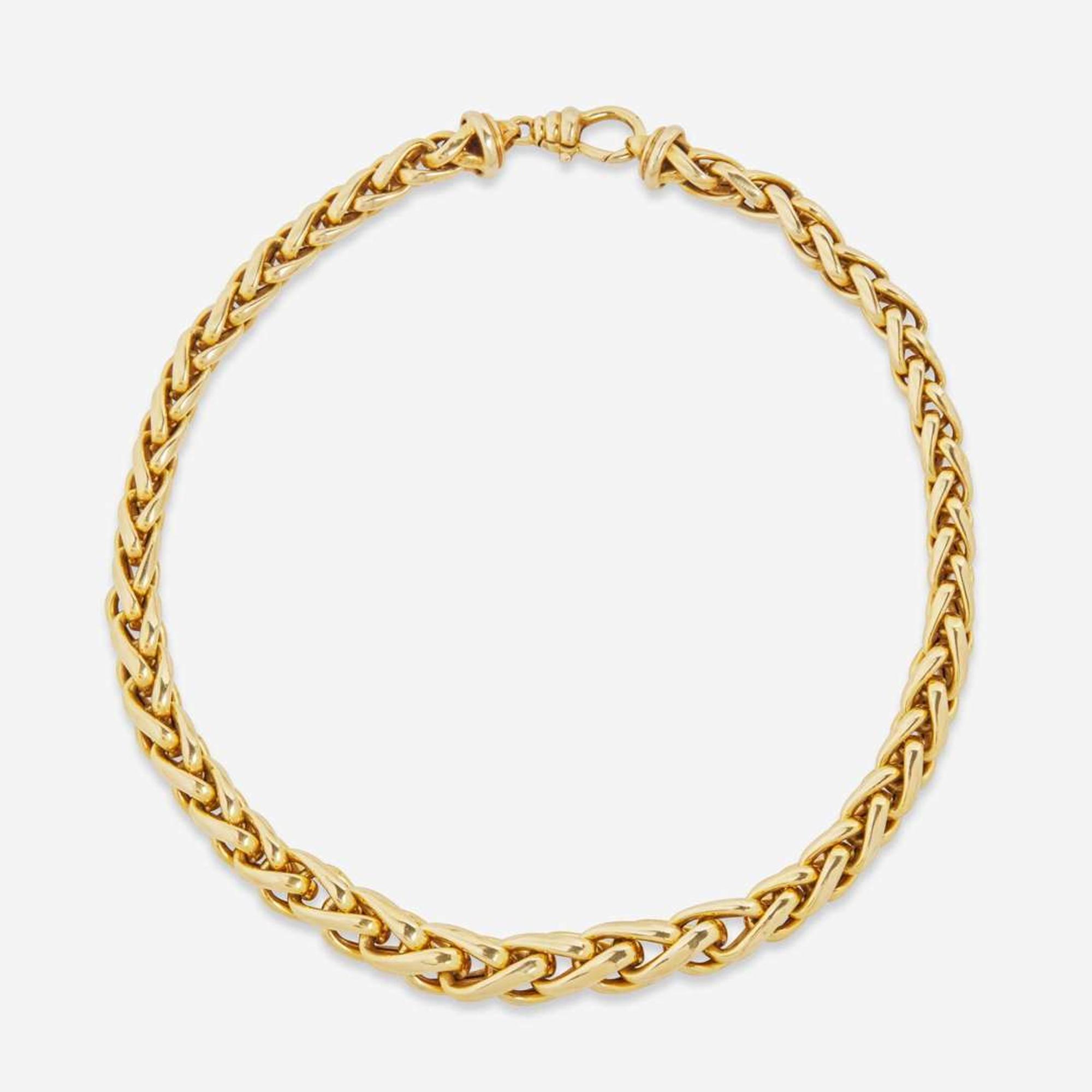 A 14K Yellow Gold Necklace