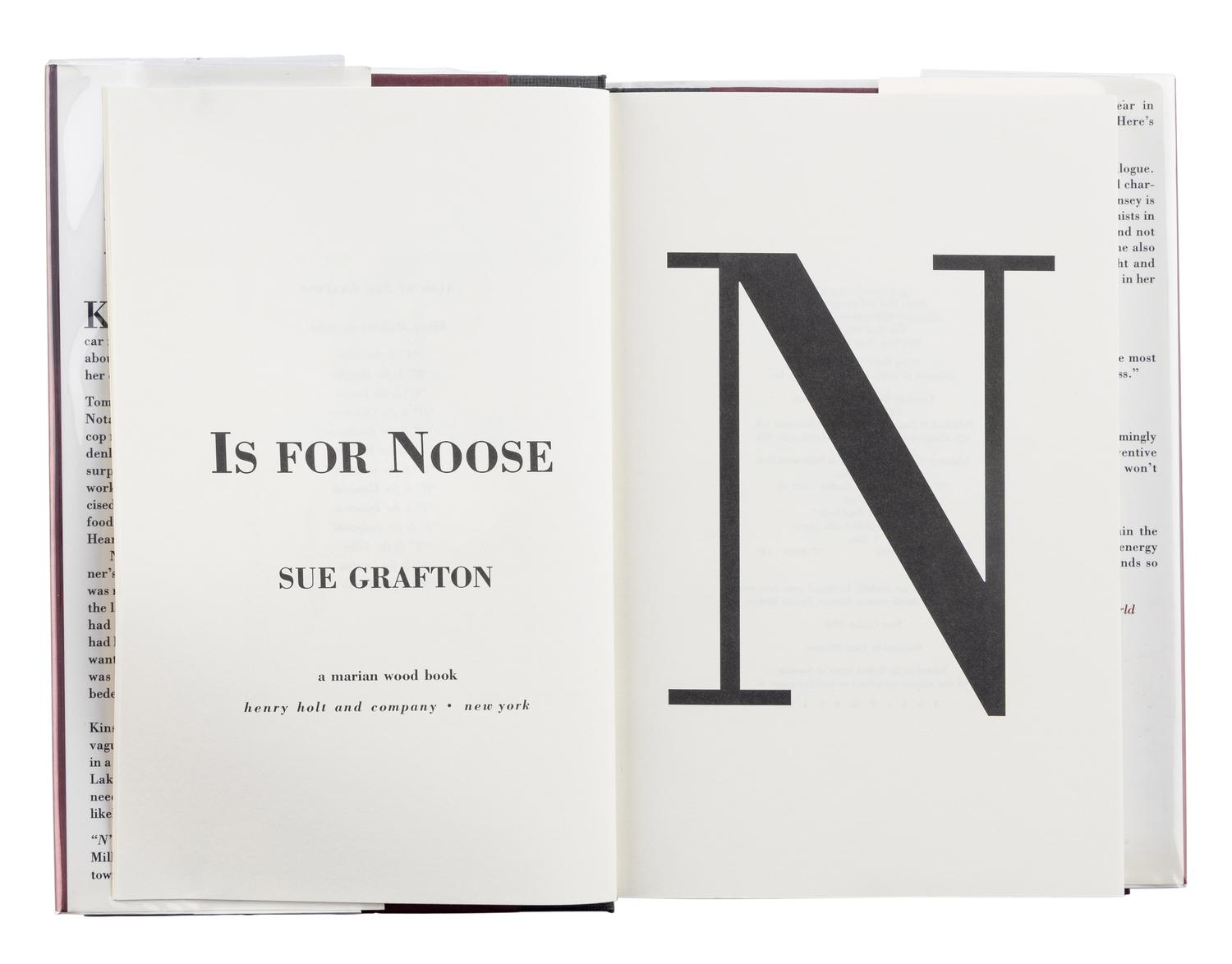 GRAFTON, Sue (1940-2017). A group of 13 works by Grafton from the Alphabet Series featuring Kinsey Millhone, MOST FIRST EDITION. FIRST ISSUE, comprising:
