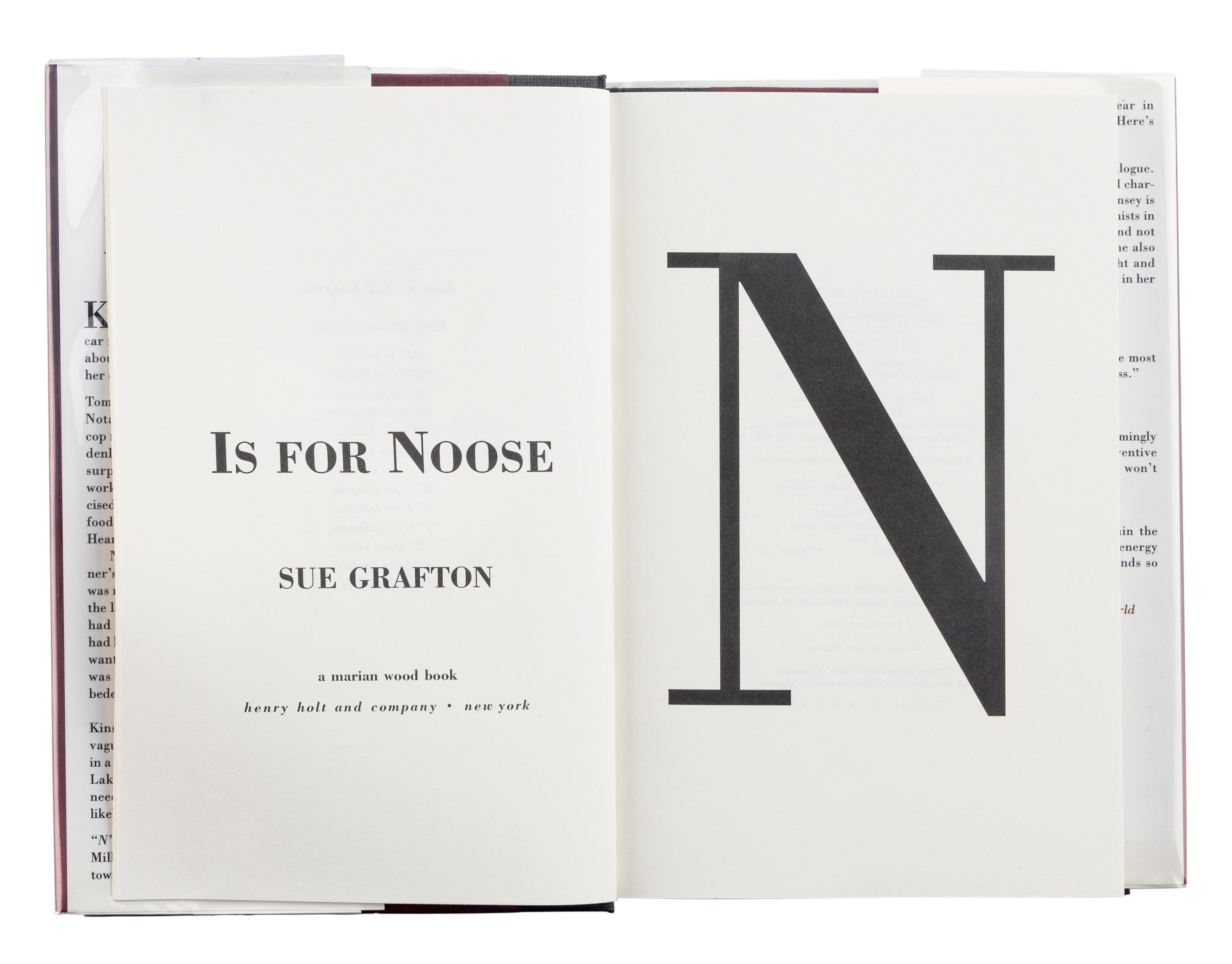 GRAFTON, Sue (1940-2017). A group of 13 works by Grafton from the Alphabet Series featuring Kinsey Millhone, MOST FIRST EDITION. FIRST ISSUE, comprising: