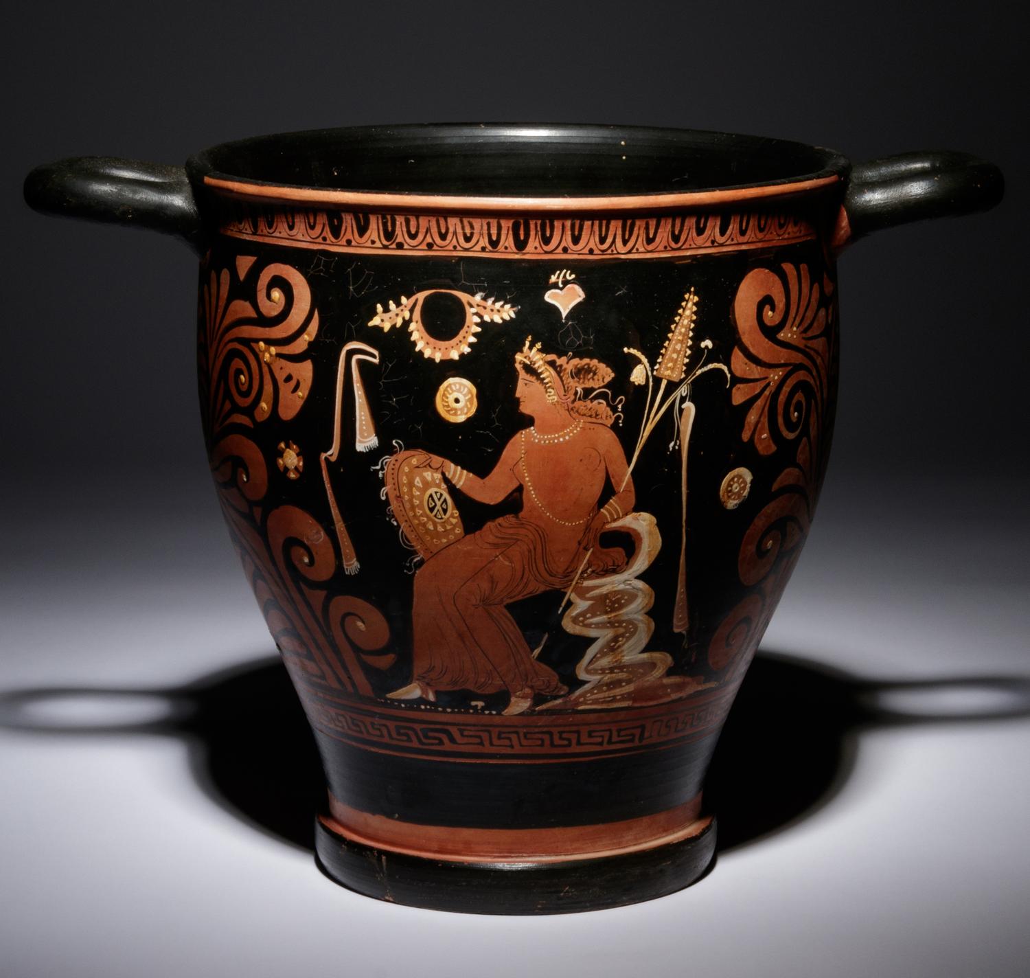 A Large Apulian Red-Figured Skyphos with Eros