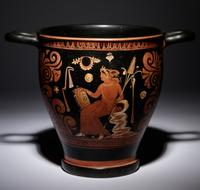 A Large Apulian Red-Figured Skyphos with Eros