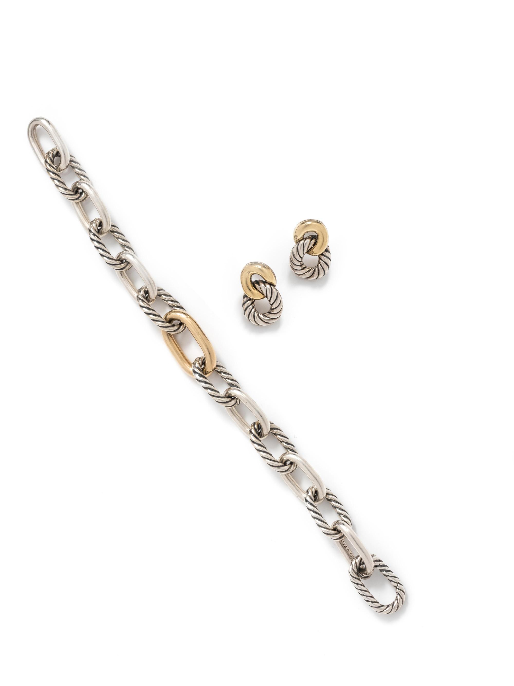 DAVID YURMAN, COLLECTION OF STERLING SILVER AND YELLOW GOLD JEWELRY