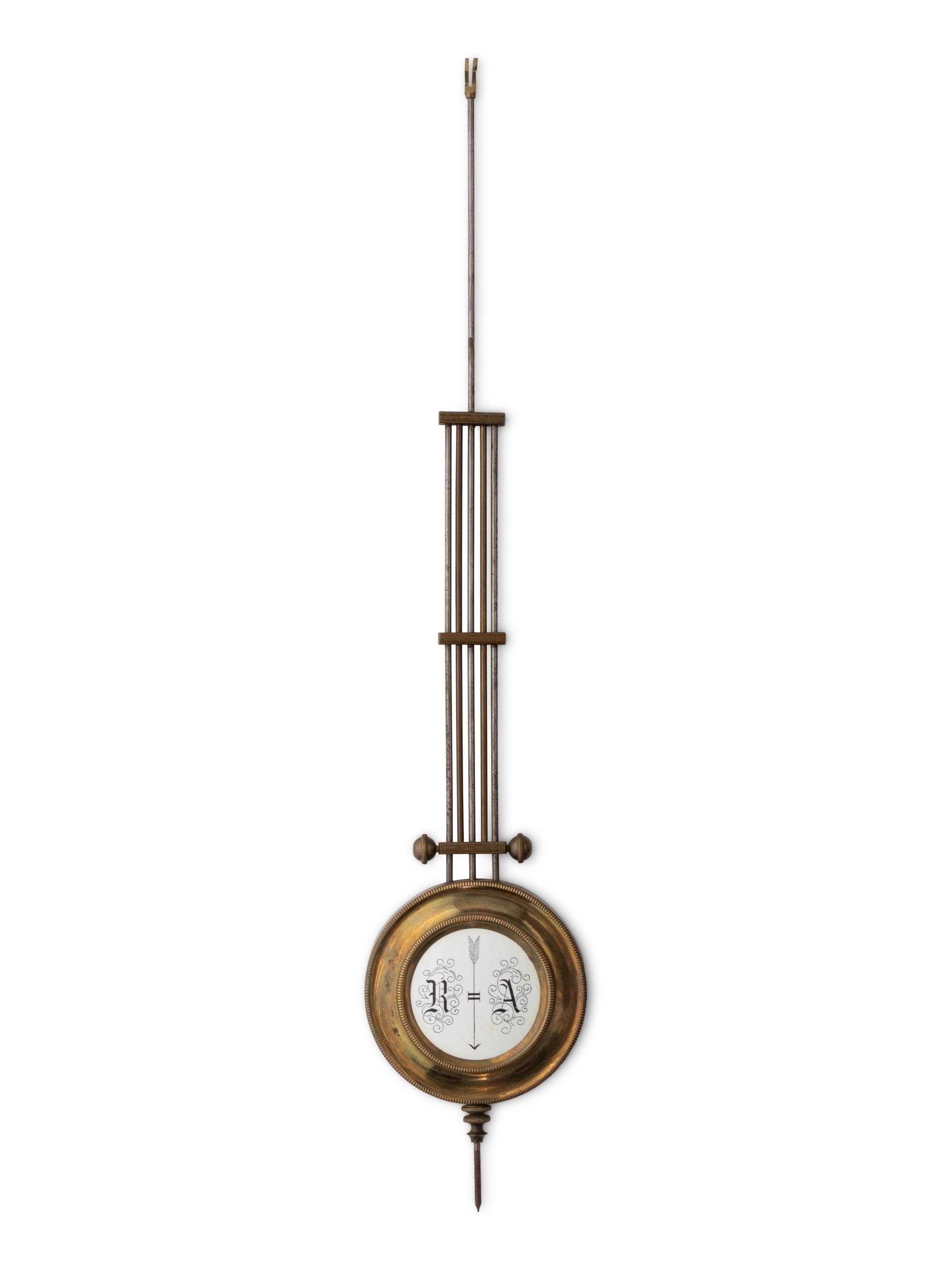A Continental Walnut Regulator Clock