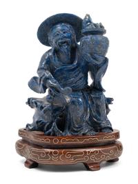 Three Chinese Carved Hardstone Figures