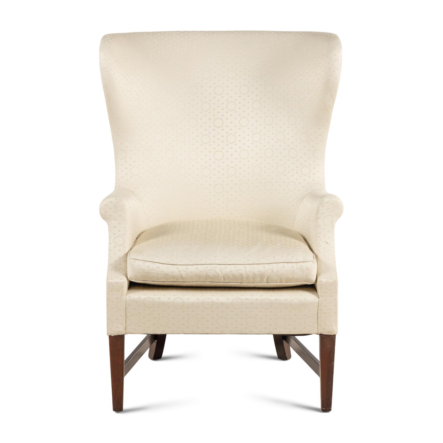 A Georgian Style Mahogany Wingback Chair