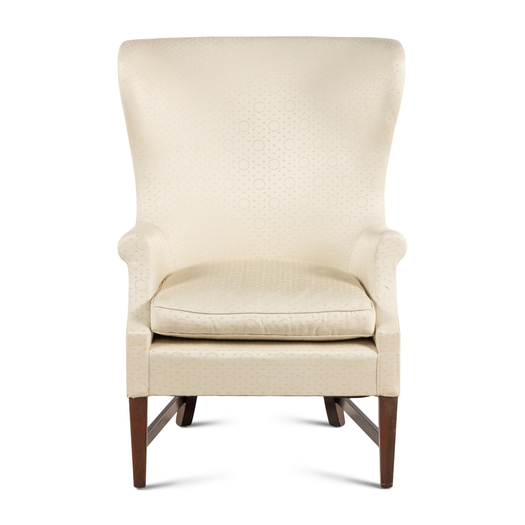 A Georgian Style Mahogany Wingback Chair