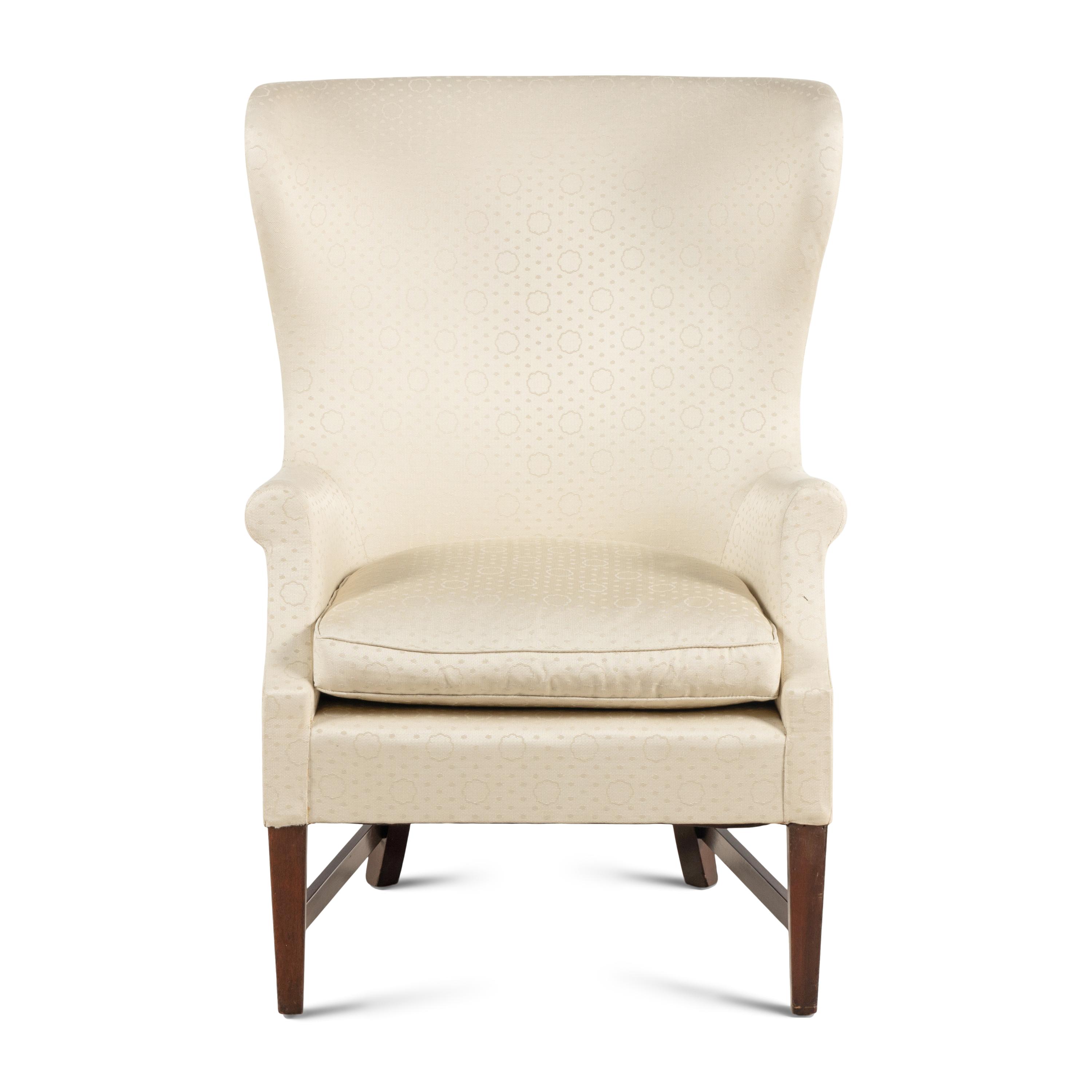 A Georgian Style Mahogany Wingback Chair