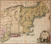 HOMANN, Johann Baptiste (1664-1727) Nova Anglia Septentrionali Americae implantata Anglorumique coloniis florentissima . Nuremberg, ca 1724.