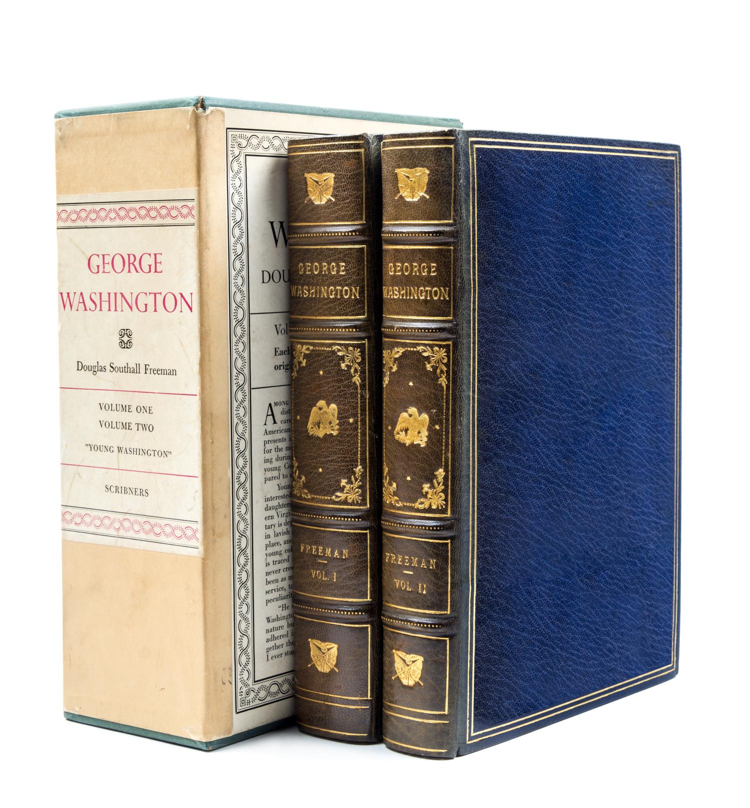 (WASHINGTON, GEORGE) FREEMAN, DOUGLAS SOUTHALL. George Washington. A Biography. New York, 1948. 2 vols.
