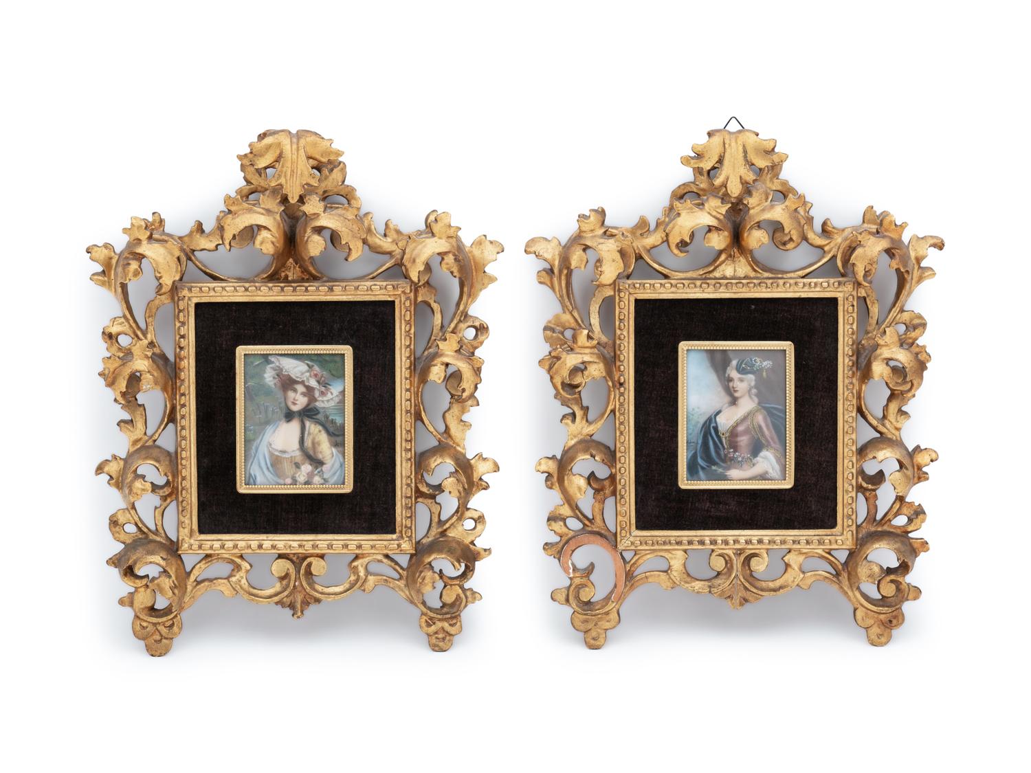 A Pair of Portrait Miniatures
