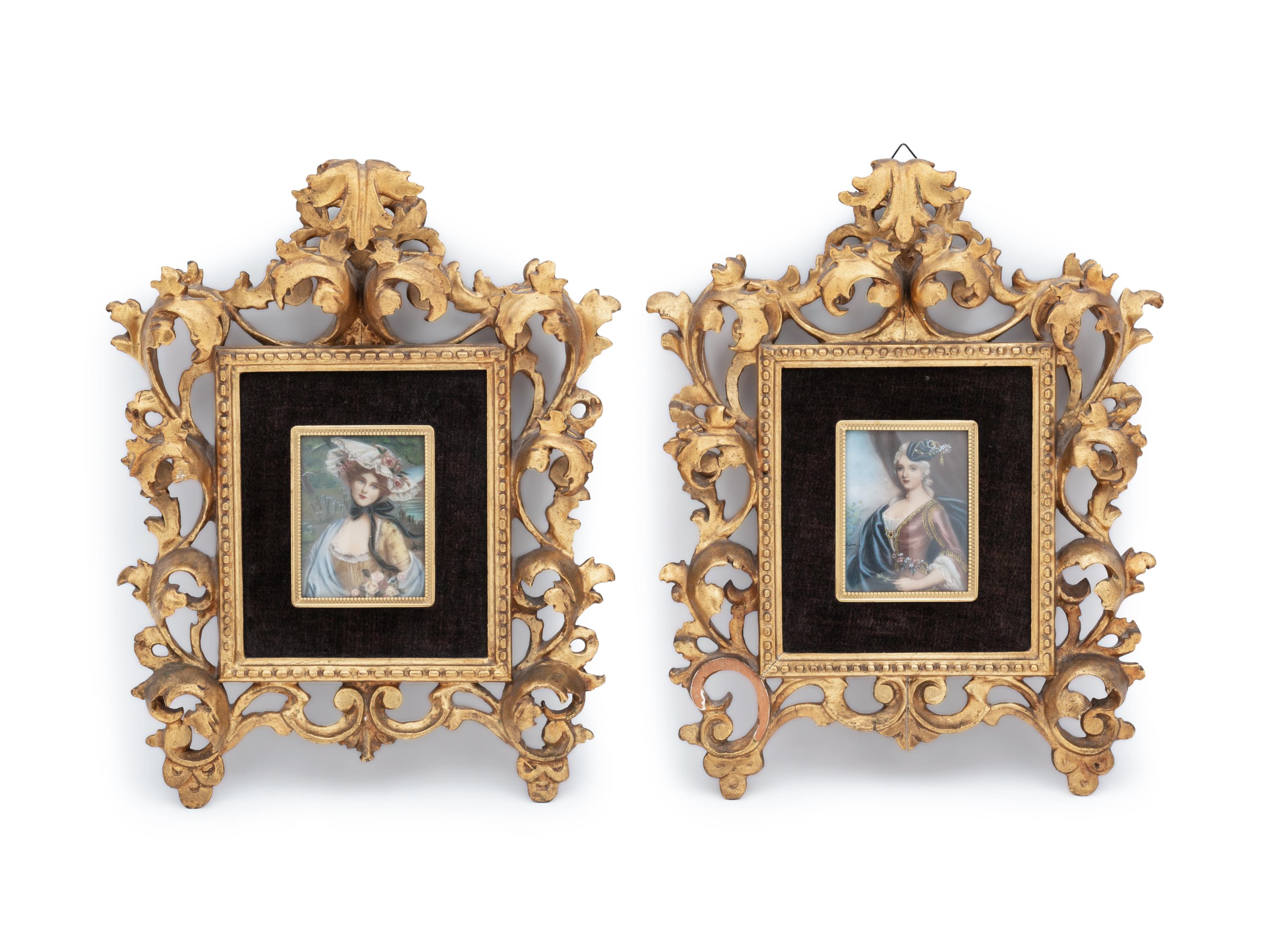 A Pair of Portrait Miniatures
