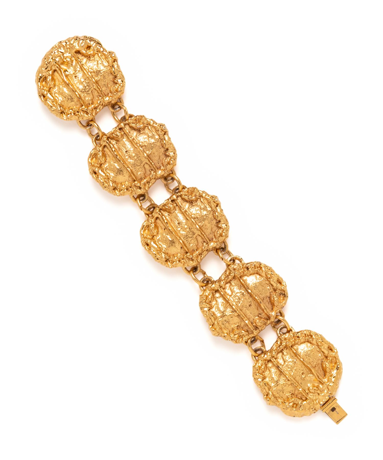 Pauline Trigère, Gold-Tone Bracelet