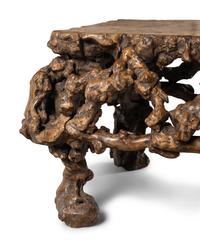 A Chinese Rootwood Low Table 天然木根雕矮桌