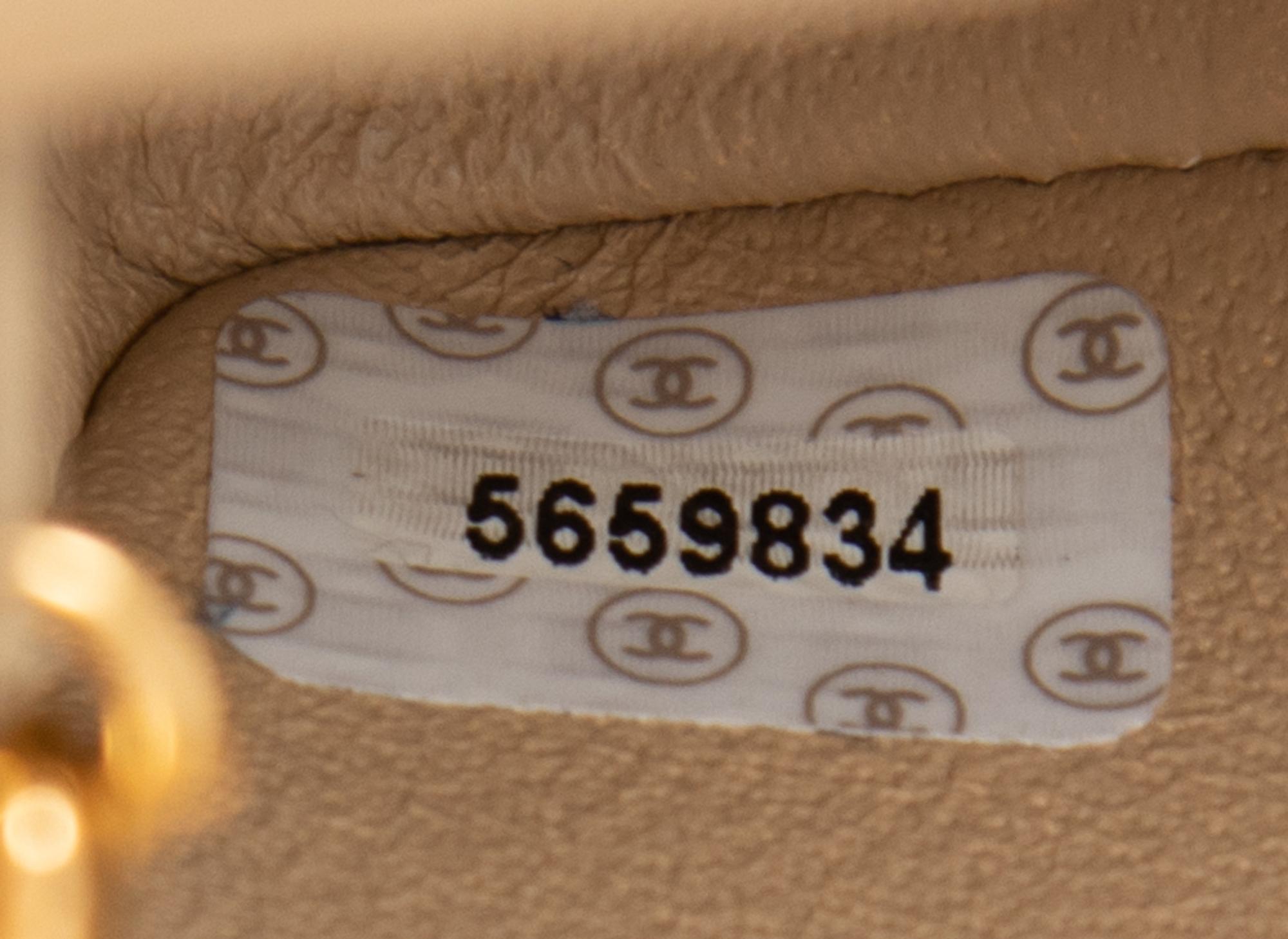 Chanel Beige Classic Quilted Leather Flap Bag, 1997-99
