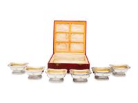 A Set of Six George IV Silver Salt Cellars