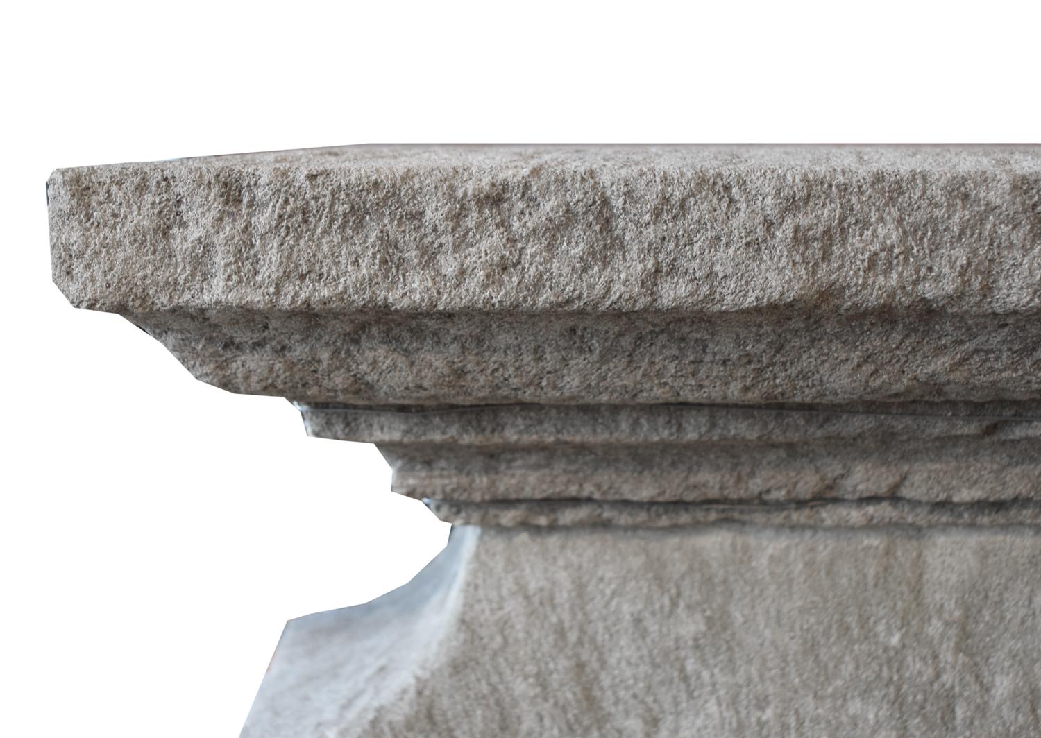 A Limestone Wall Fountain 44" W x 31" D x 55" H — France, 19th Century