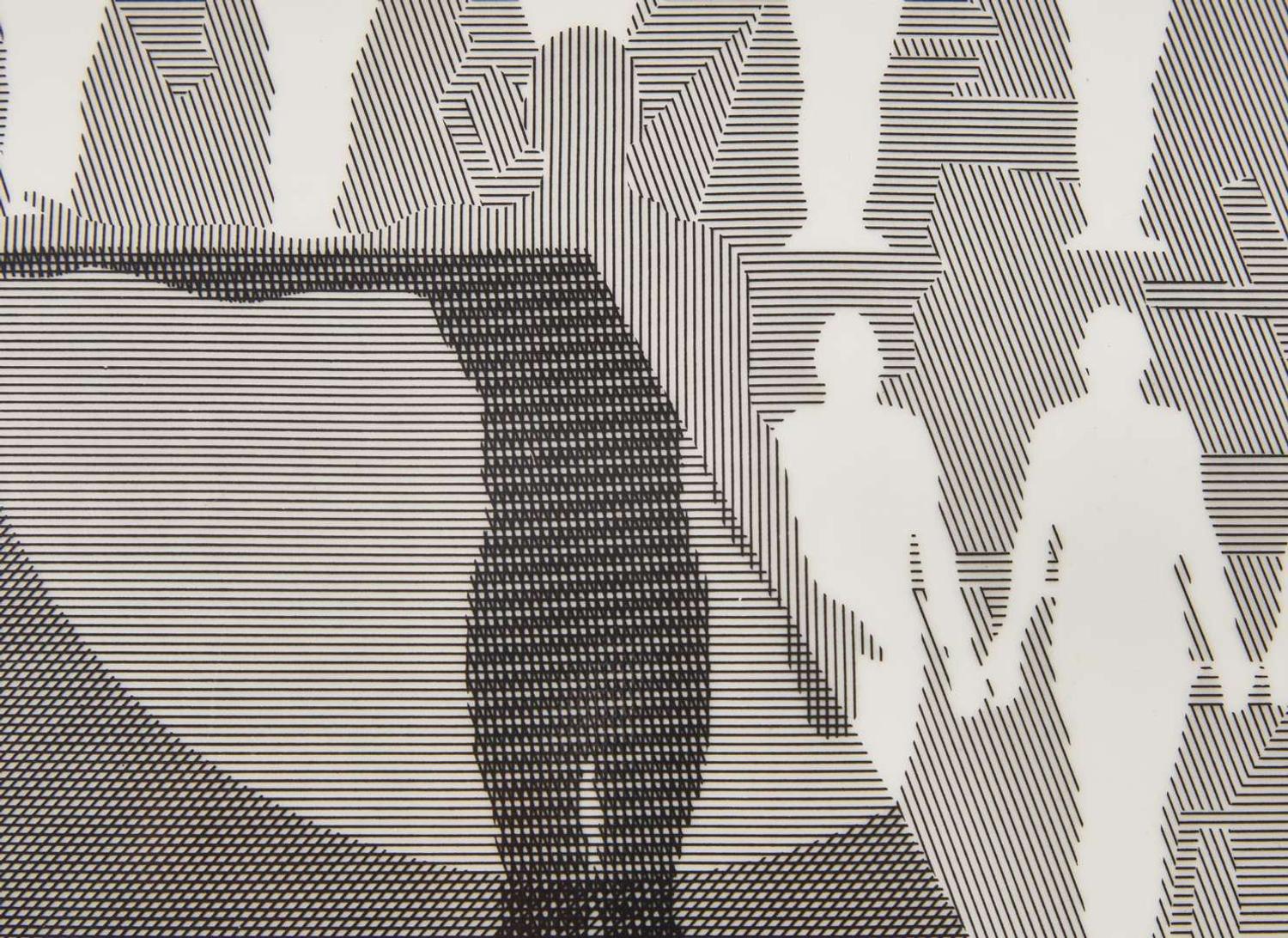 A Wedgwood "Man Diagram V" Bone China Plaque, UK, 1976-7