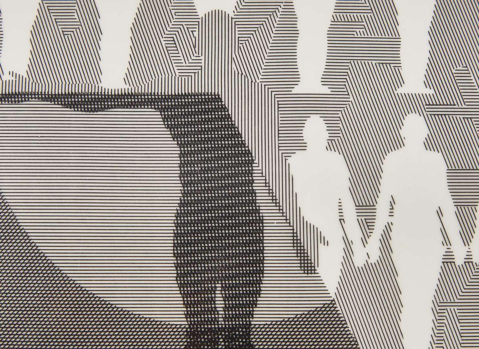 A Wedgwood "Man Diagram V" Bone China Plaque, UK, 1976-7