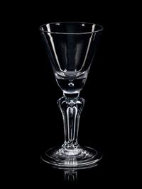 An English Pedestal-Stem Wine Glass