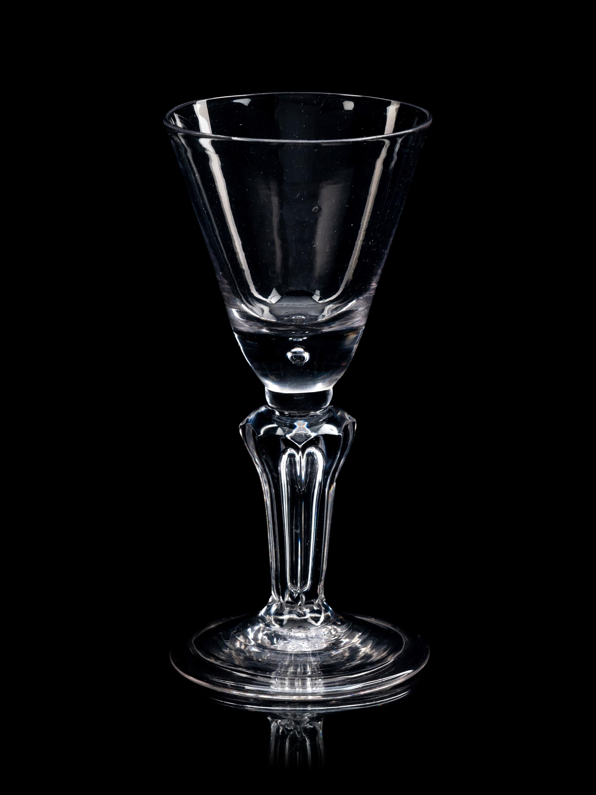 An English Pedestal-Stem Wine Glass