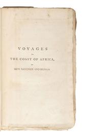[SHIPWRECK]. SAUGNIER & BRISSON. Voyages to the Coast of Africa...containing an Account of their Shipwreck...and Subsequent Slavery . London: for G. G. J. and J. Robinson, 1792.