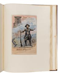 [The Red Cross]. An exceptional album of autographs, letters, and original artwork assembled to benefit the British Red Cross during WWI. [N.p.: N.p.], 1917.