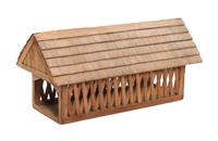 A Model Covered Bridge Height 7 1/2 x length 16 1/4 x width 7 1/4 inches