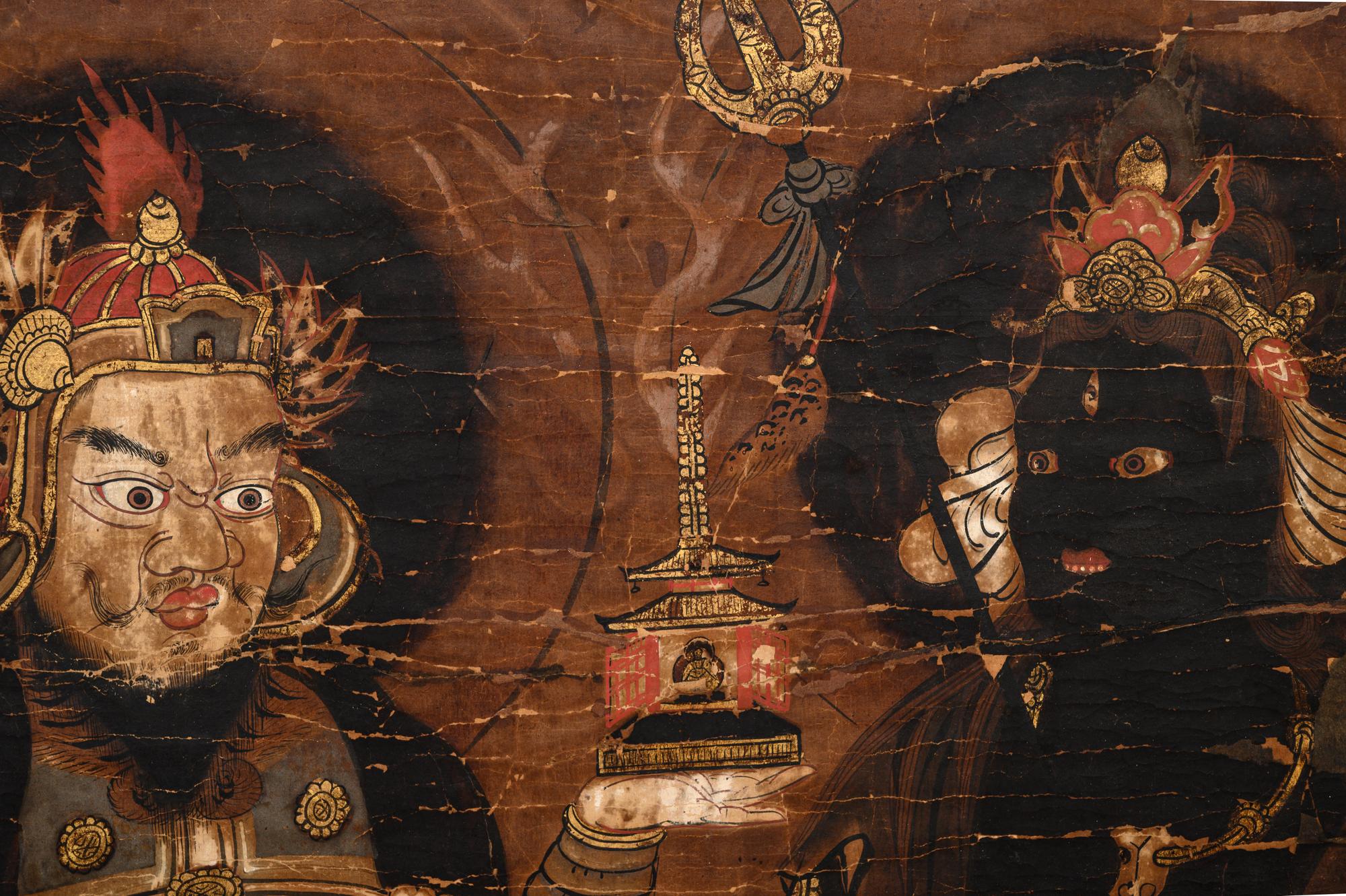 A Set of Six Japanese 'Buddhist' Paintings
