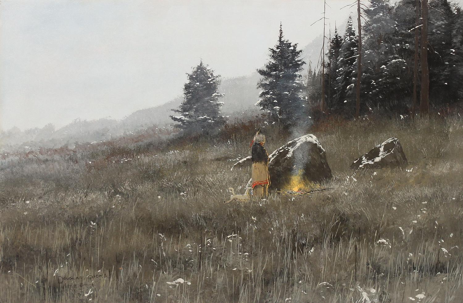 Douglas Ricks, (American, 1954-2003), First Snow, Teton Canyon