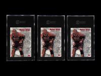 A Group of Three SGC Graded 1995-96 Fleer Metal Nuts & Bolts Michael Jordan Basketball Cards No. 212,