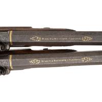 Cased Pair of Percussion Target Pistols by Bekker & Rauscher 1840-1860