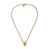 David Yurman, Yellow Gold Chain with Peridot and Diamond Pendants