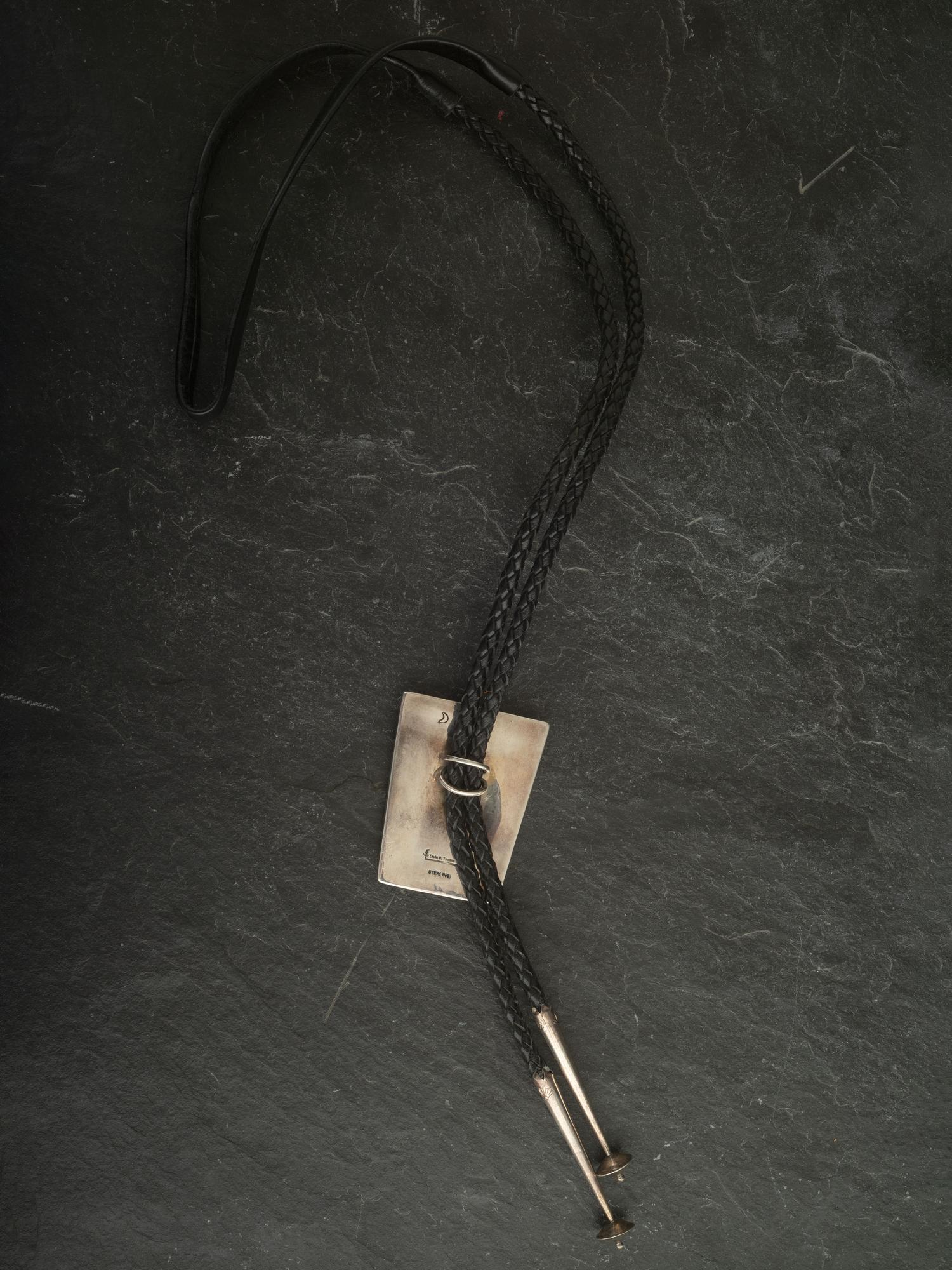 Silver and Mosaic Inlay Yeibichai Bolo and Belt Buckle Set