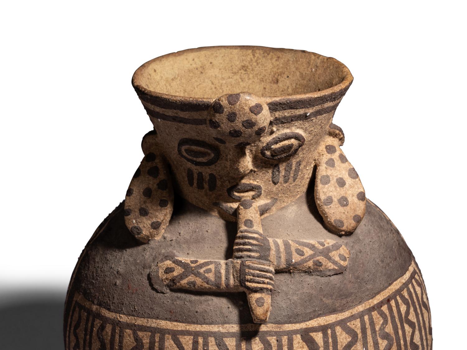 A Chancay Bichrome Vessel