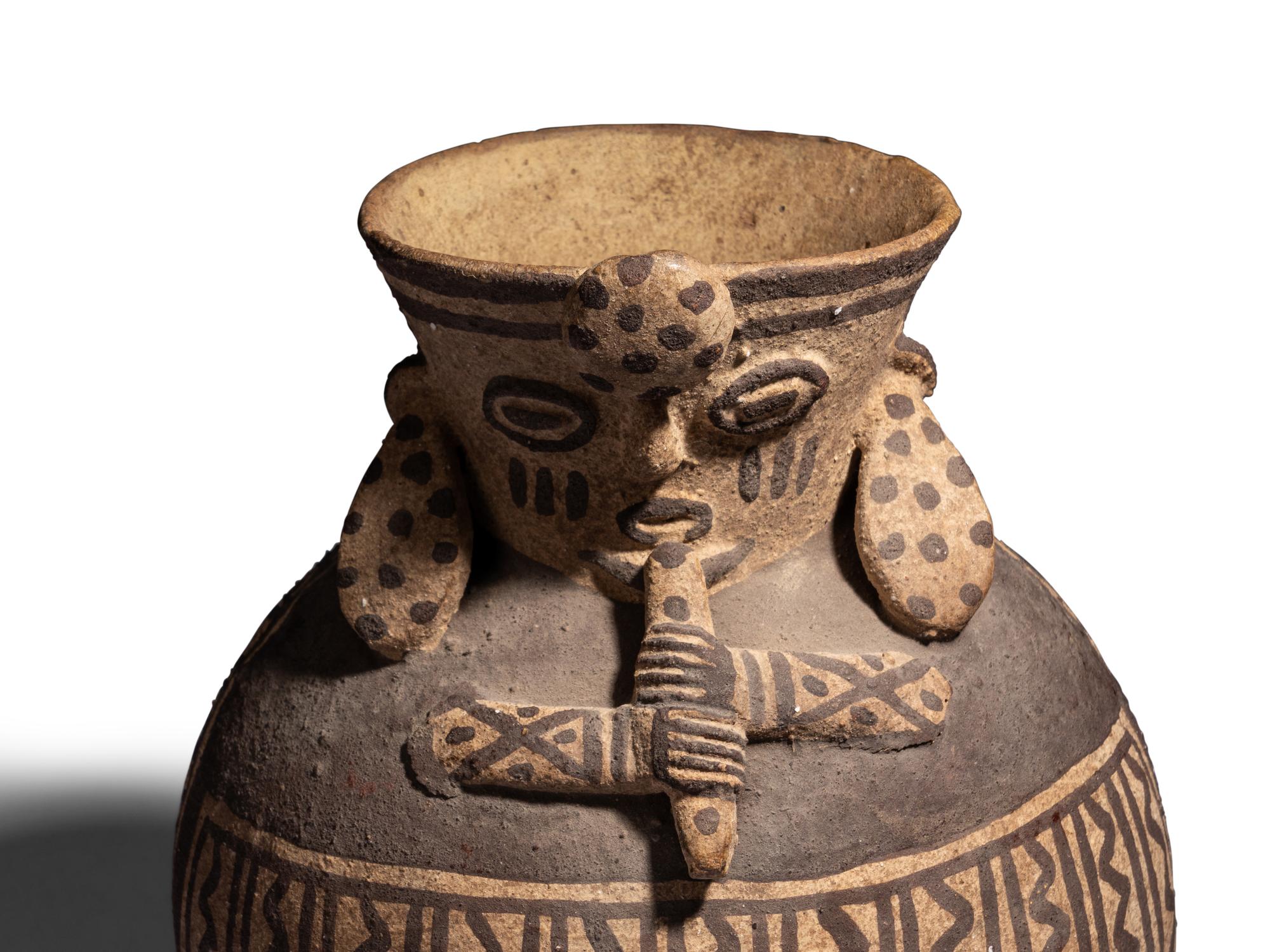 A Chancay Bichrome Vessel
