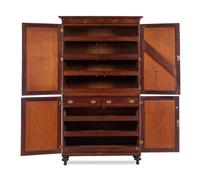 A George III Mahogany Linen Press