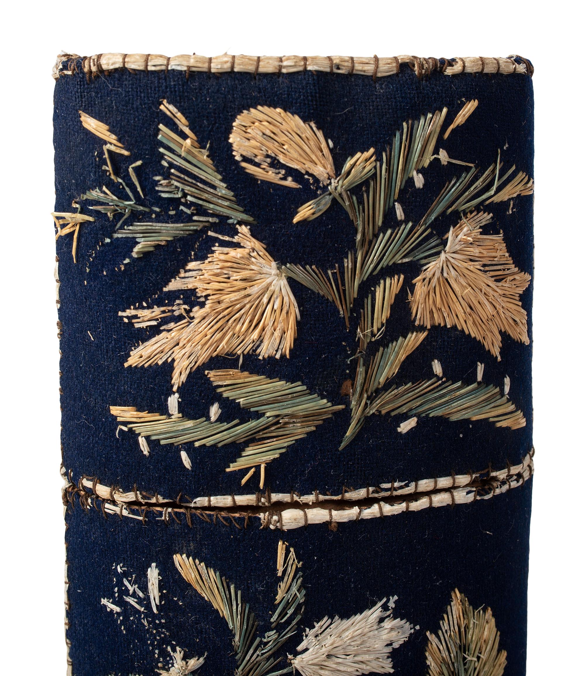 Huron Moose Hair Embroidered Containers
