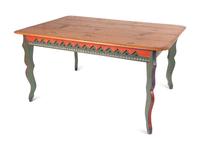 A Contemporary American Folk Art Dining Table by David Marsh