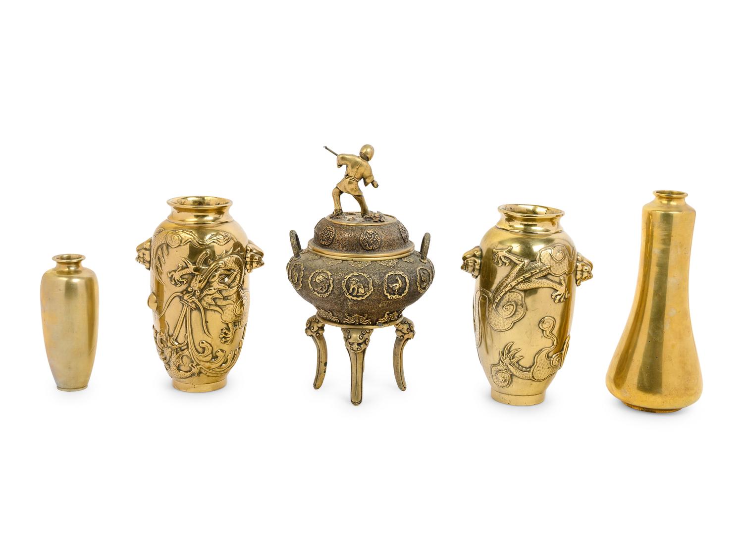 10 Japanese Copper Vessels