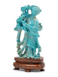 Three Chinese Carved Hardstone Figures