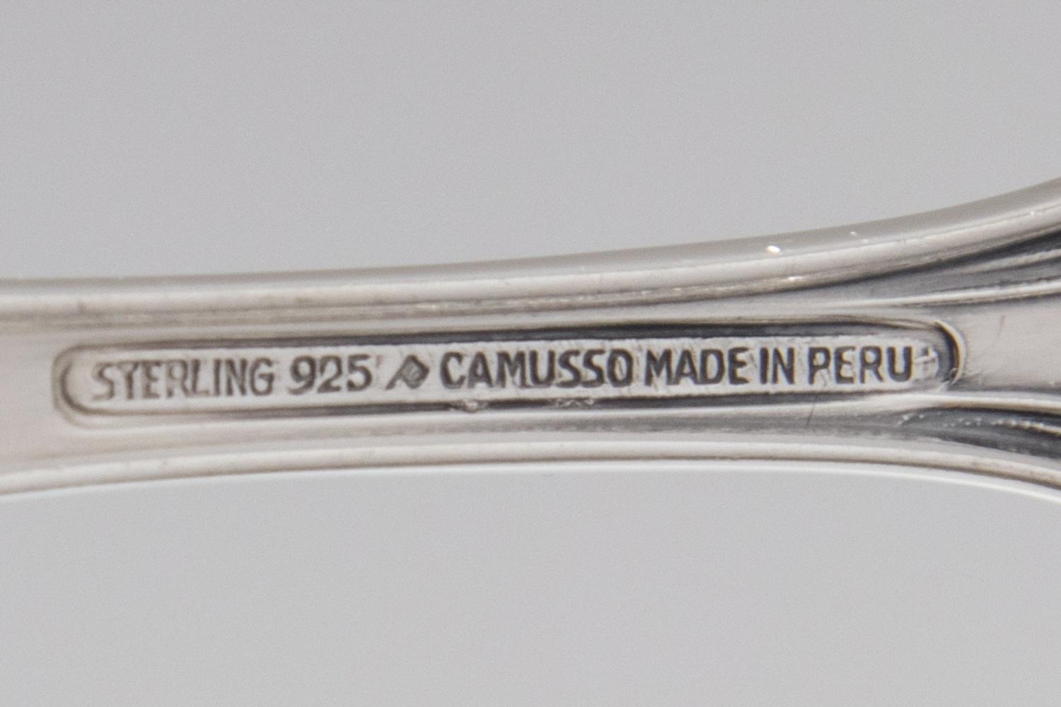 A Peruvian Silver Flatware Service