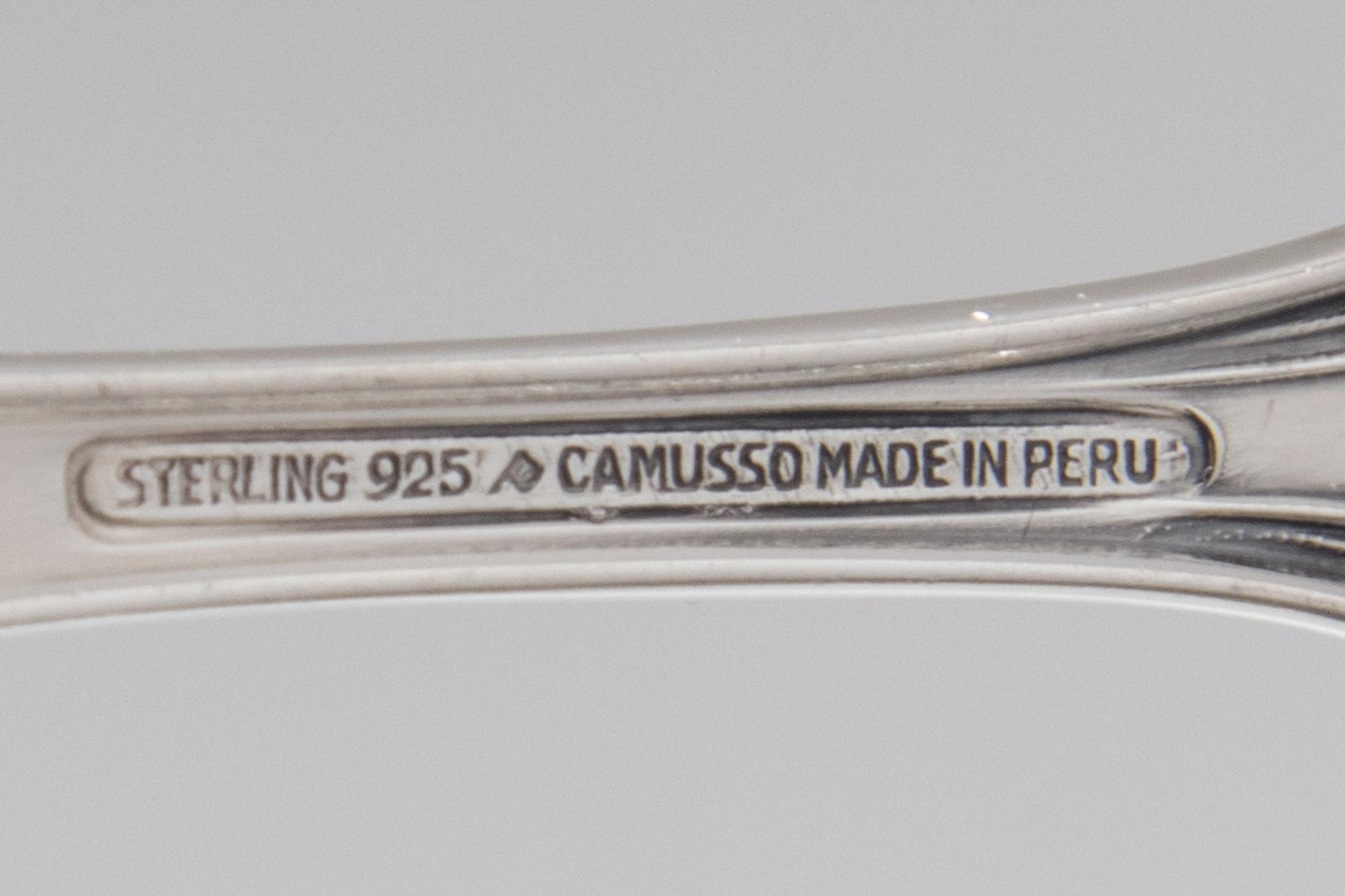 A Peruvian Silver Flatware Service