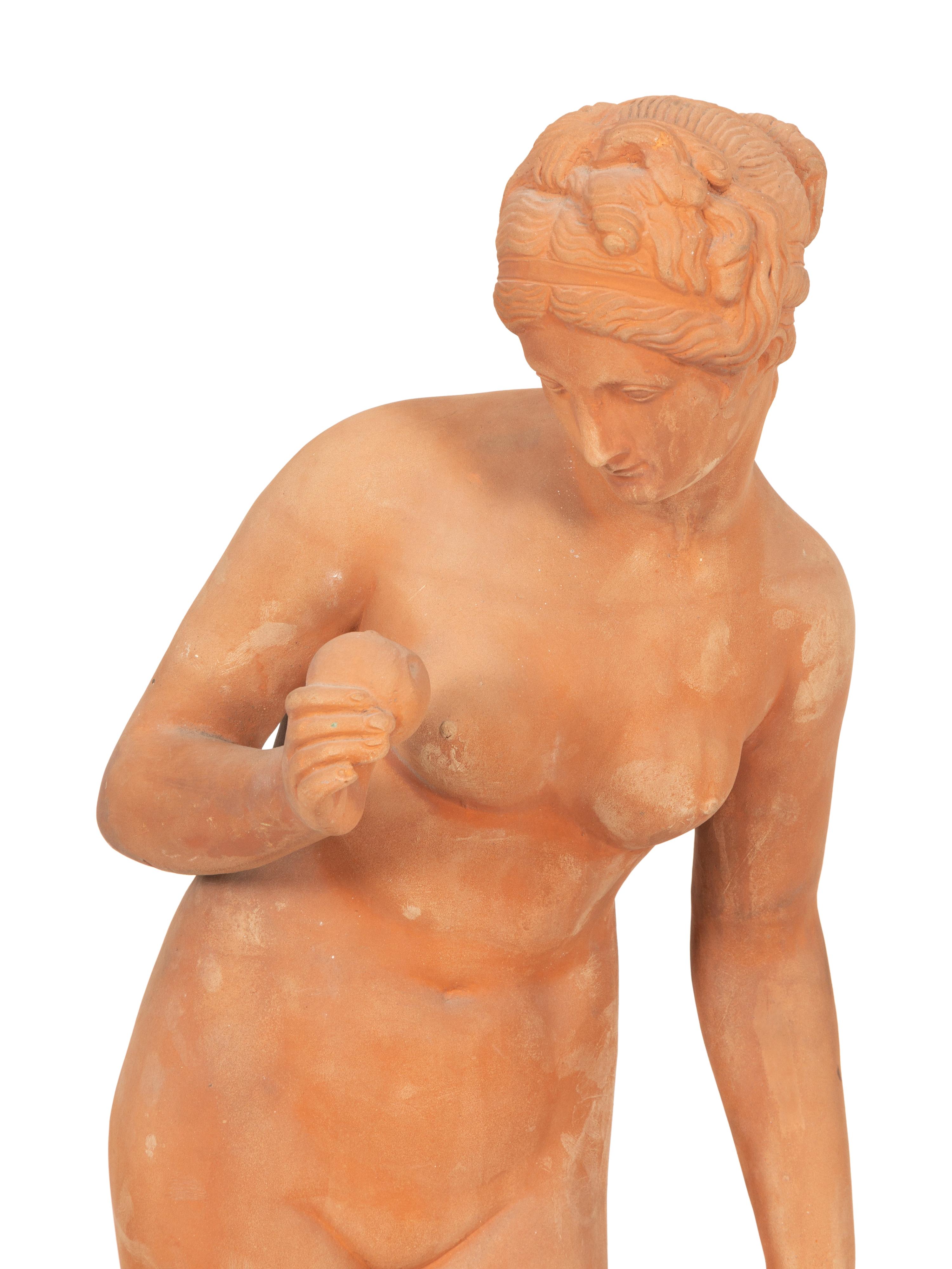 A Terracotta Figure of Venus with an Apple
