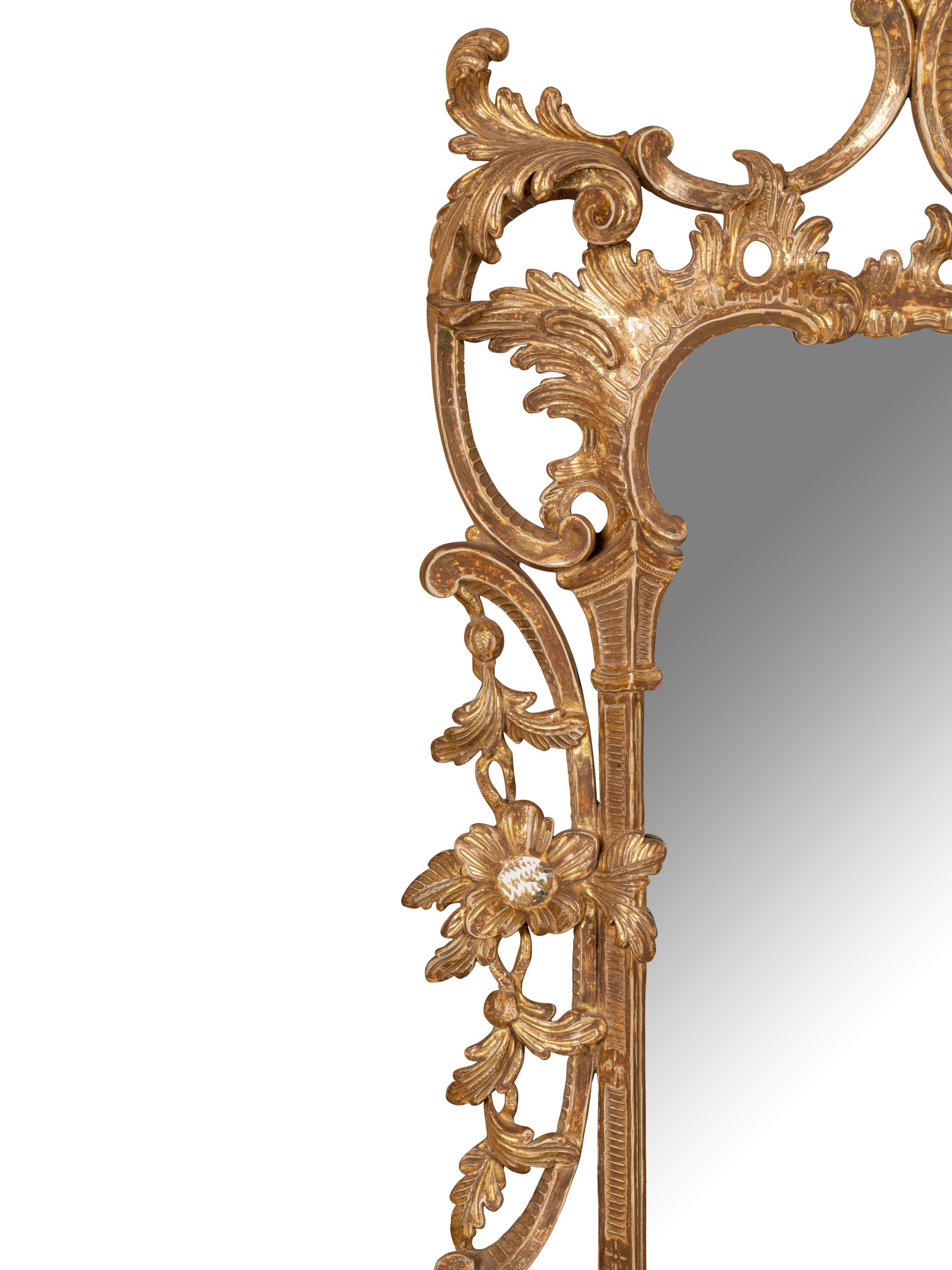 A Pair of George III Giltwood Mirrors