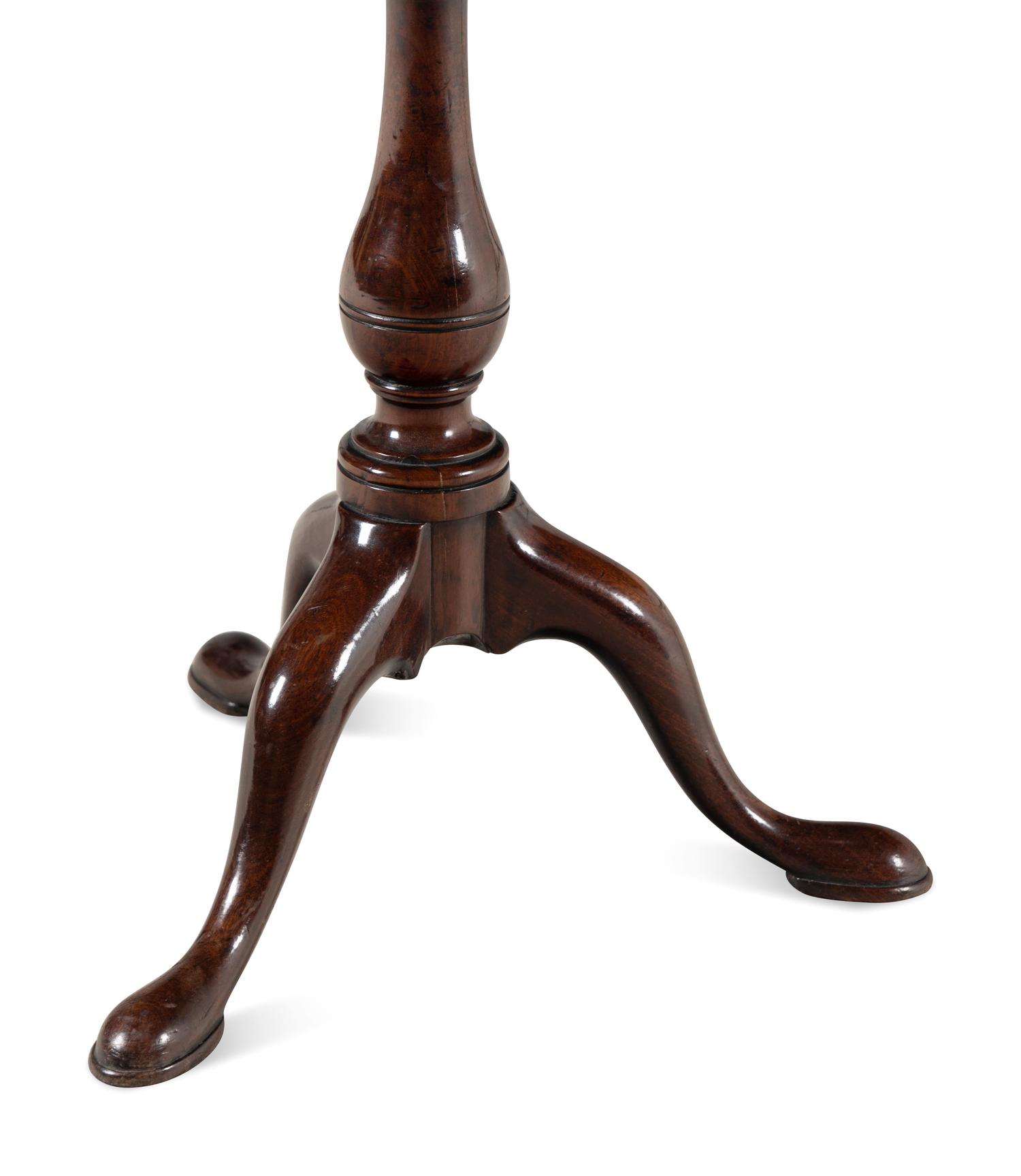 A George III Mahogany Candle Stand