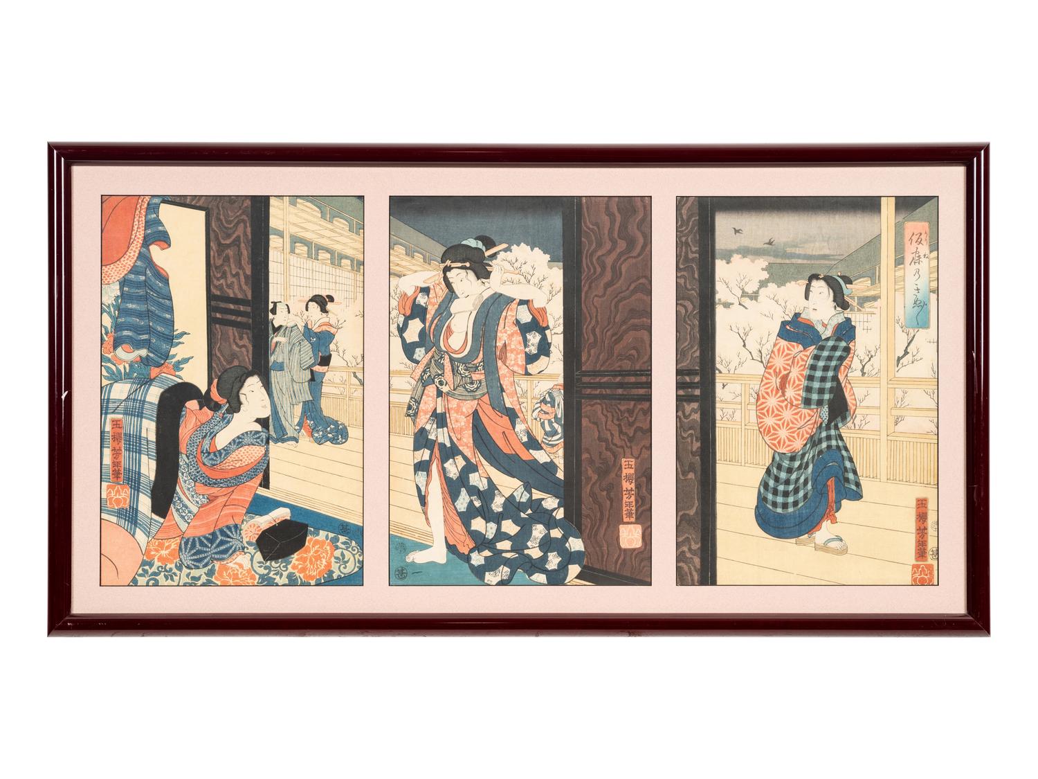 Isoda Koryūsai (1735-1790), Utagawa Kunichika (1835-1900) and One Other
