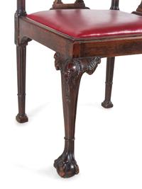 A George III Style Mahogany Corner Chair