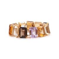 YELLOW GOLD AND MULTIGEM BRACELET